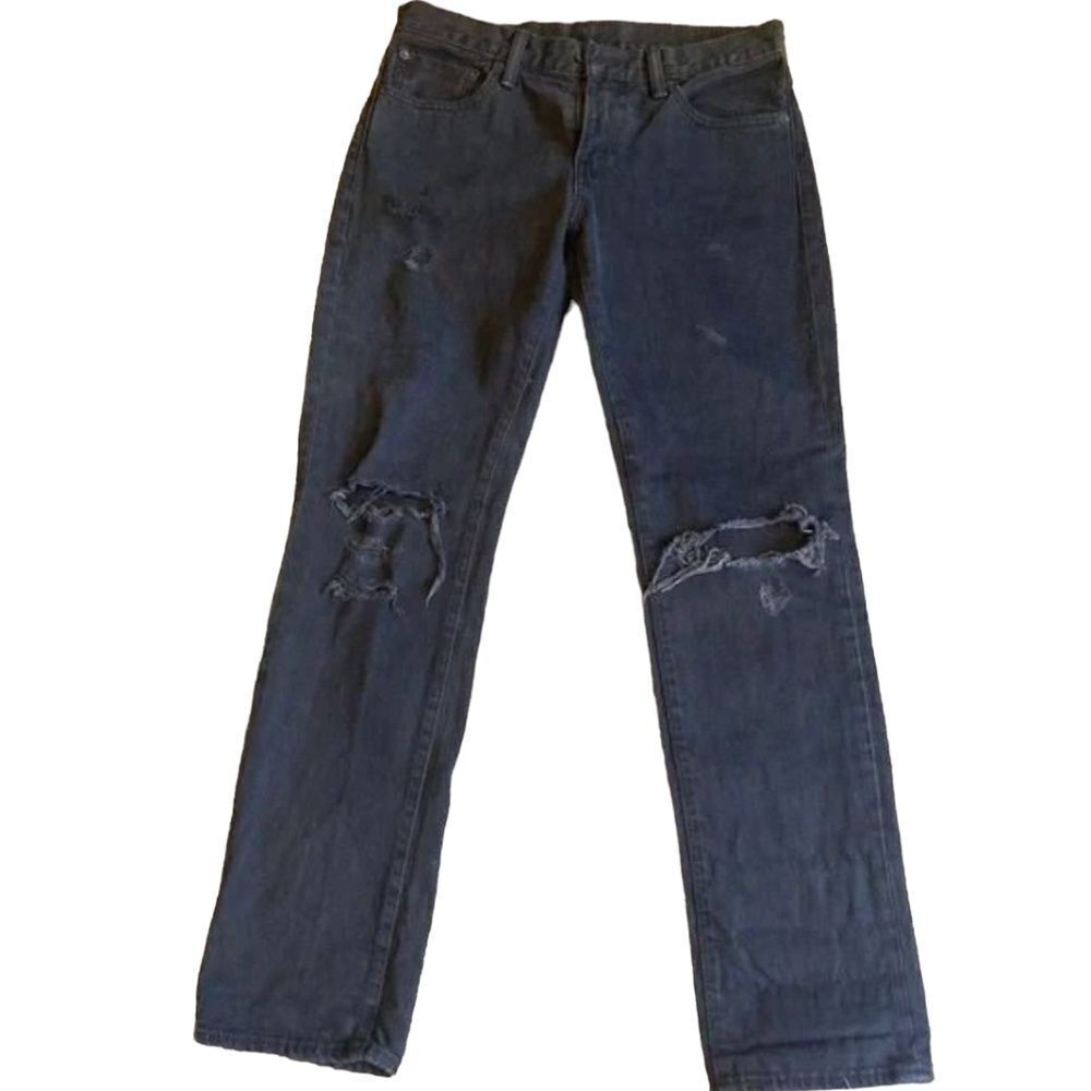 Vintage Levi’s 511 low waisted  denim ripped jeans